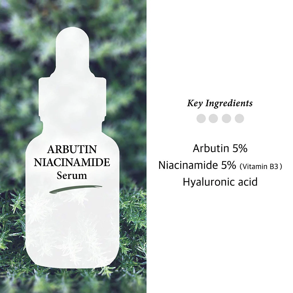 Cos de Baha AN. Arbutin 5% Serum for Face with Niacinamide 5% - Treating Pigmentations, Melasma, Dark Spot Corrector(30ml)