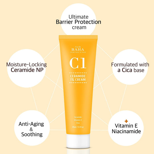 Cos De BAHA C1 Ceramide + Niacinamide Serum - Skin Nourishment, Hydration & Vitality(45ml)