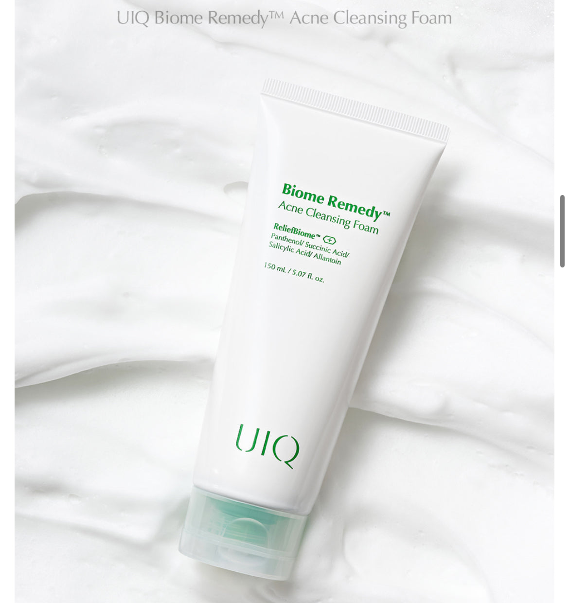 UIQ Biome Remedy Acne Cleansing Foam 150ml