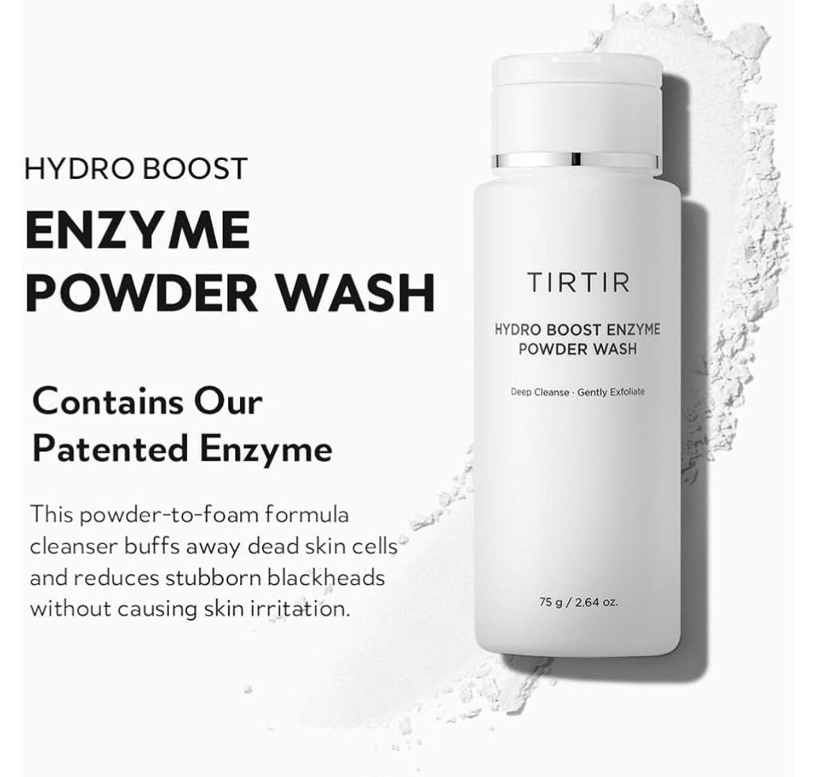 TIRTIR HYDRO BOOST ENZYME POWDER WASH 75g