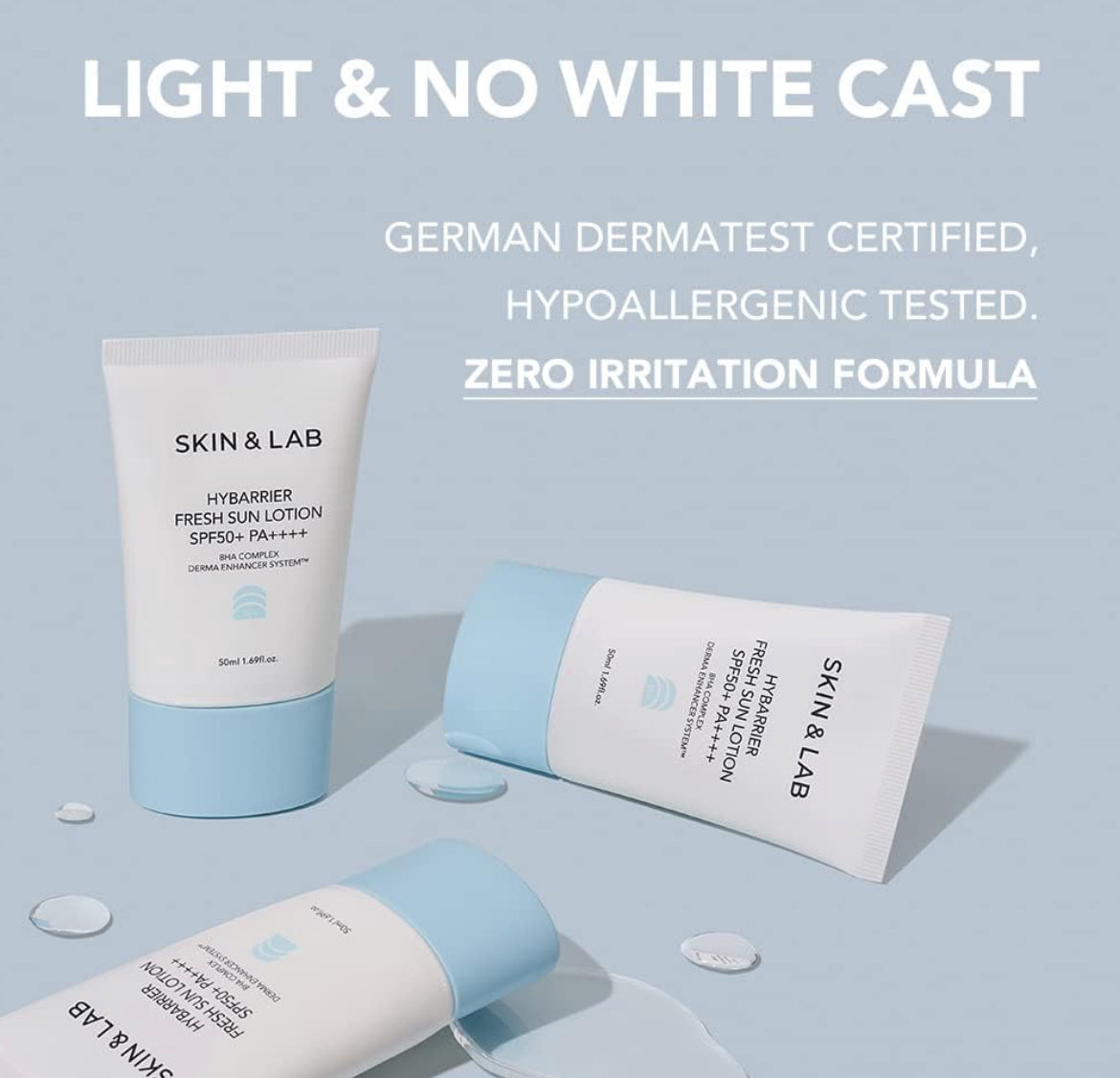 [SKIN&LAB] Hybarrier Fresh Sun Lotion Set of 2 | SFP50+ PA+++ | Chemical Sunscreen