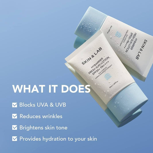 [SKIN&LAB] Hybarrier Fresh Sun Lotion Set of 2 | SFP50+ PA+++ | Chemical Sunscreen